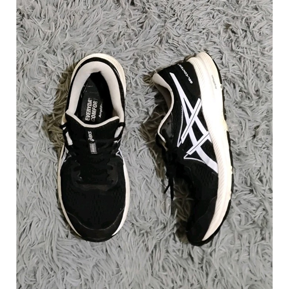 Asics Gel Contend 7 Black Amplifoam Women Size 8.5 Running Shoes 1012A911